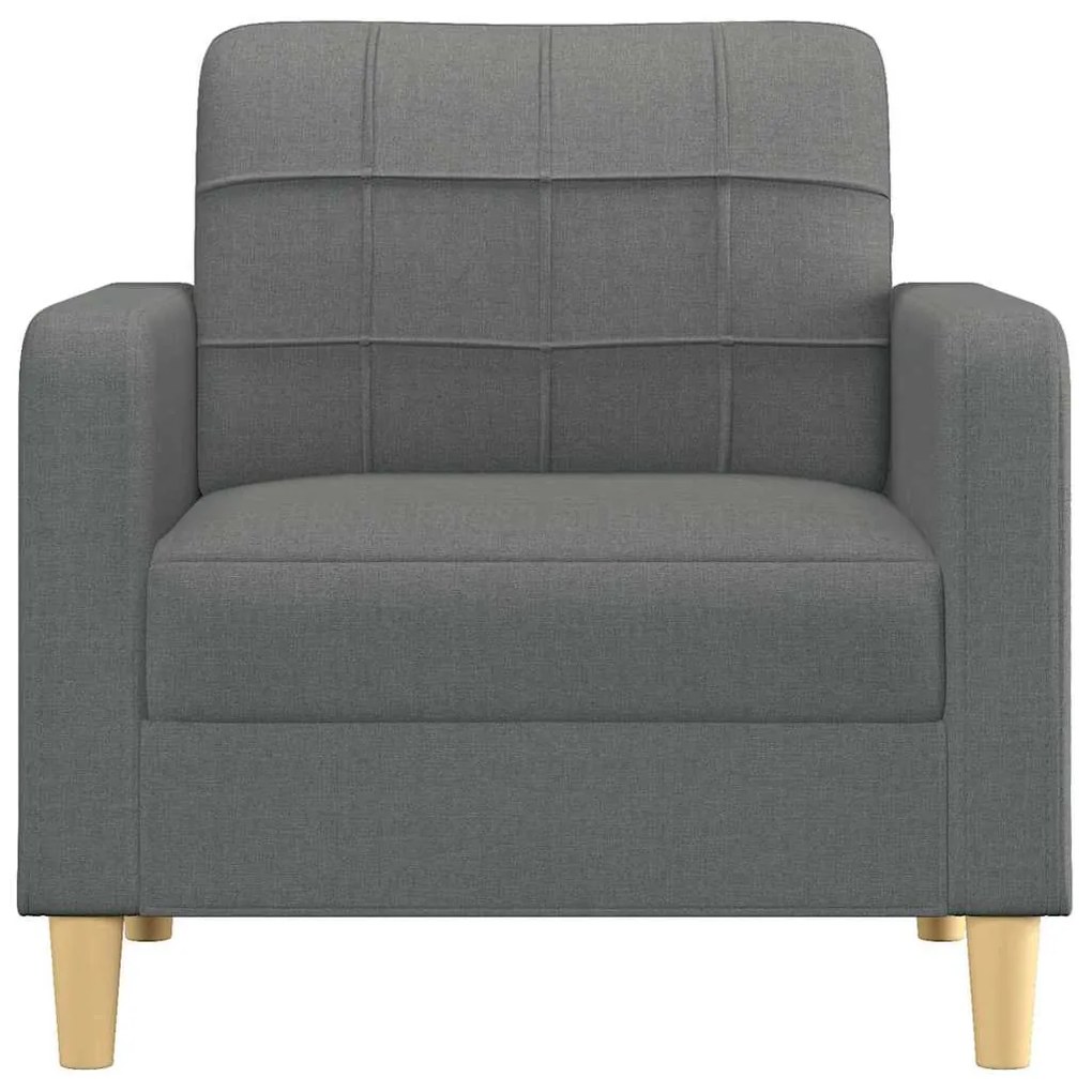 Poltrona 60 cm tecido cinzento-escuro