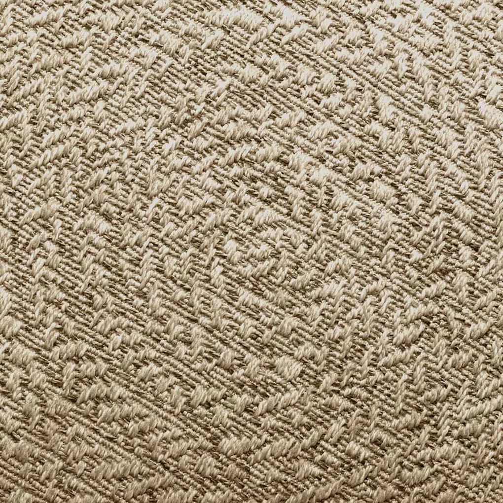 Tapete ZIZUR bege 200x290 cm aspeto de juta interior e exterior