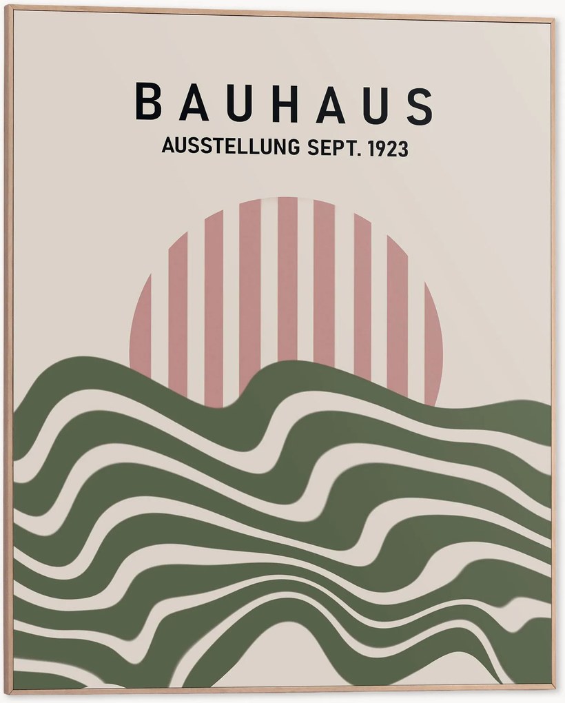 Impressão digital emoldurada Bauhaus