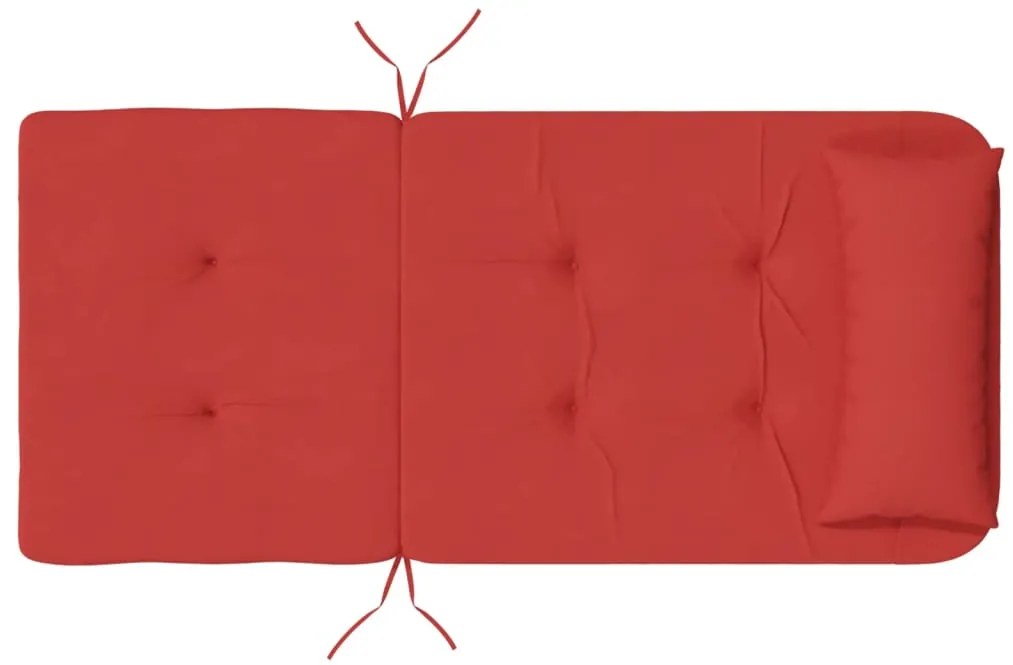Almofadões p/ cadeira adirondack 2 pcs tecido oxford vermelho