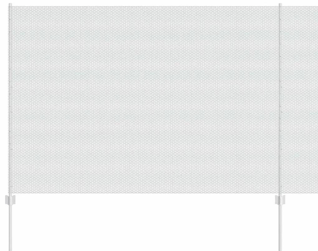 Postes de Cerca vidaXL 22 pcs U-Channel 160 cm Aço Galvanizado