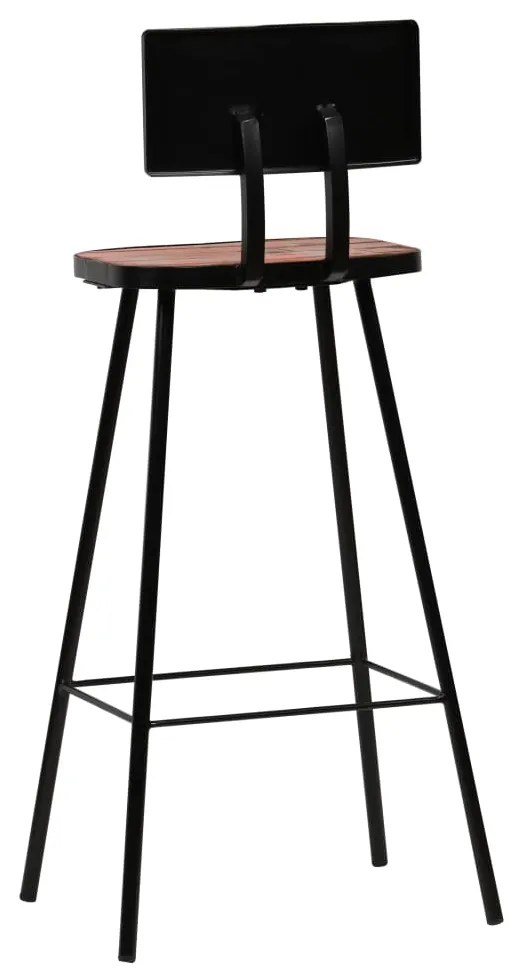 Conjunto de bar 3 pcs madeira recuperada maciça multicor