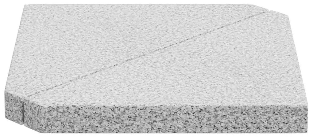 Placas peso guarda-sol triangulares 2 pcs granito 14kg cinzento