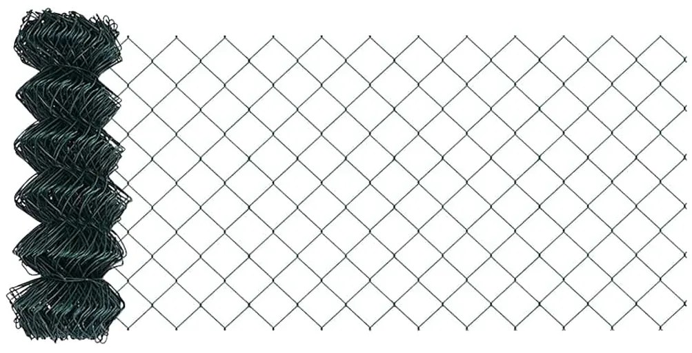 Conjunto de Postes de Cerca Prateado 10 x 0,4 m Aço Galvanizado