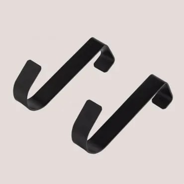 Cabide De Porta Em Aço Dalkey Preto - Sklum