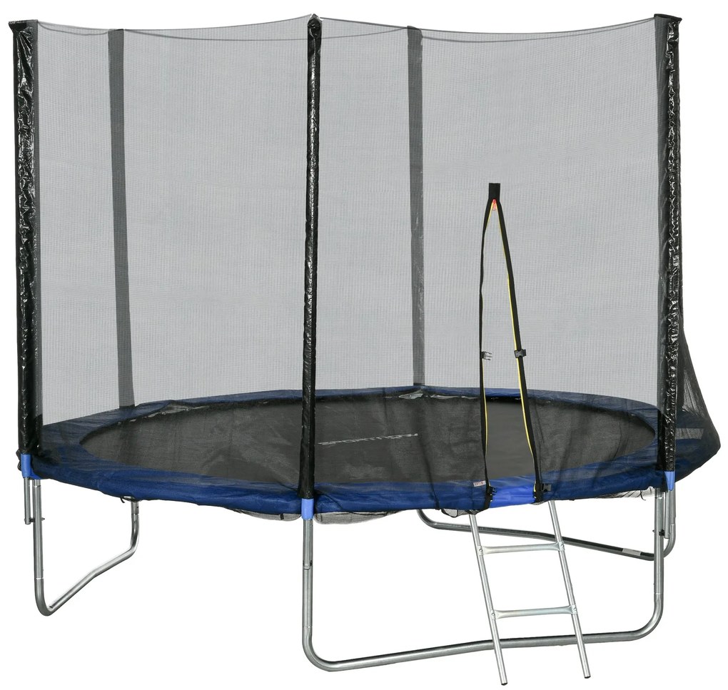 SPORTNOW Trampolim de Exterior Ø305x250 cm Trampolim para Crianças e A