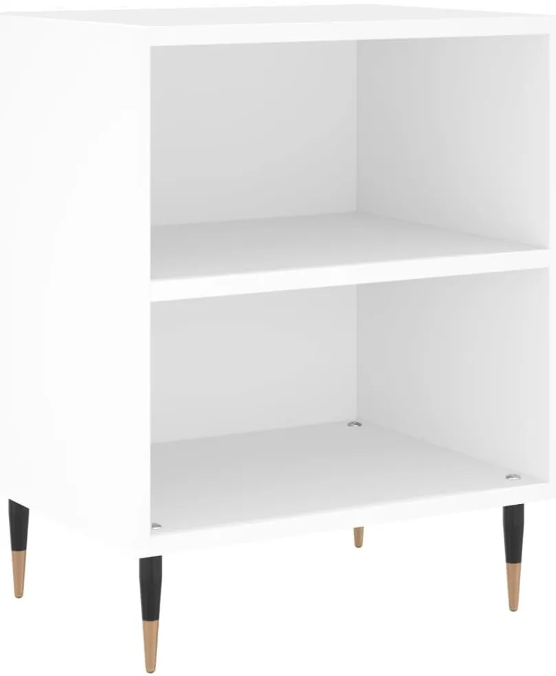 Mesas de cabeceira 2pcs 40x30x50 cm derivados de madeira branco