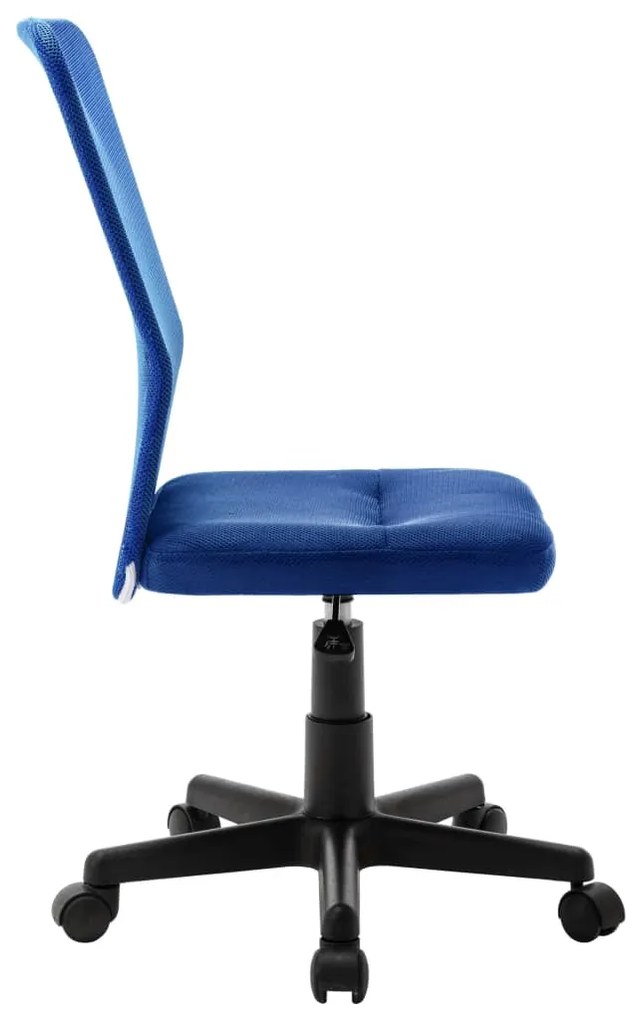 Cadeira de escritório 44x52x100 cm tecido de malha azul