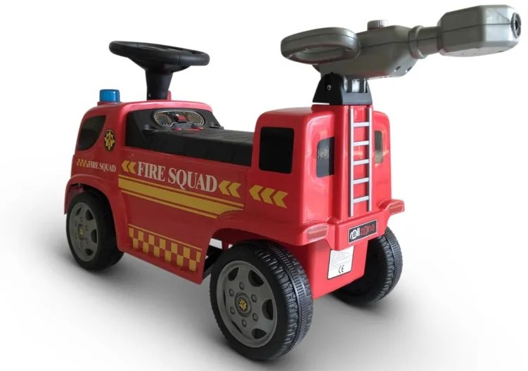 Andarilho bebés camião bombeiros vermelho