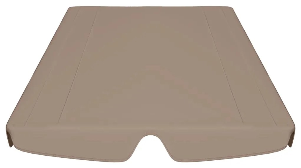 Toldo suplente baloiço jardim cinza-acastanhado