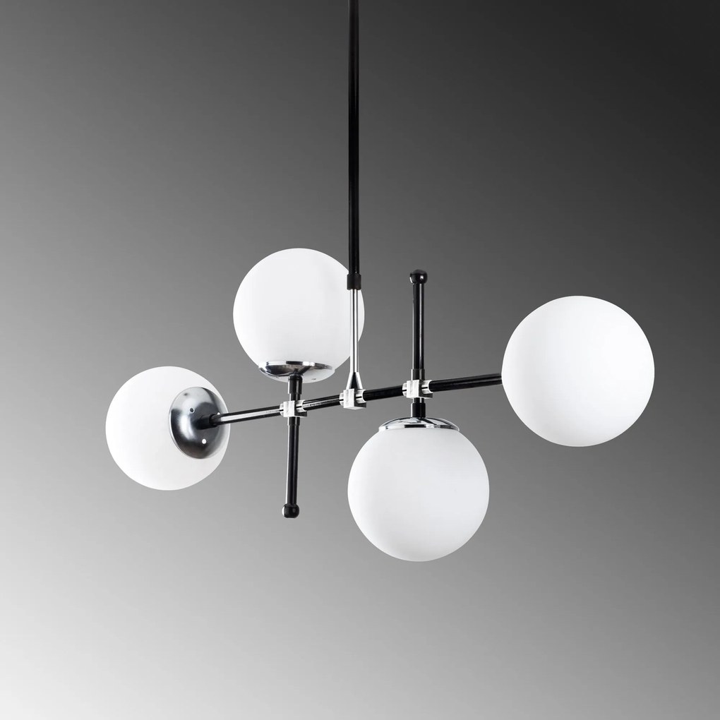 Chandelier My Legend – Preto e Branco – 90 x 15 cm