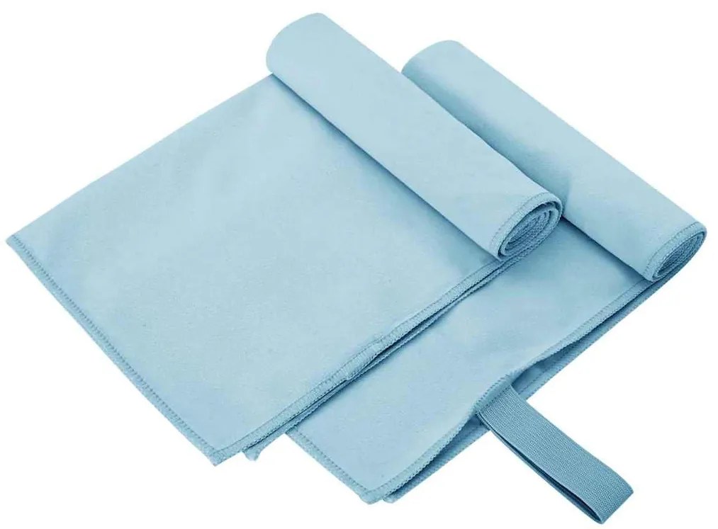 vidaXL Toalhas Esportivas 2 pcs Azul 50 x 30 cm Poliéster e poliamida