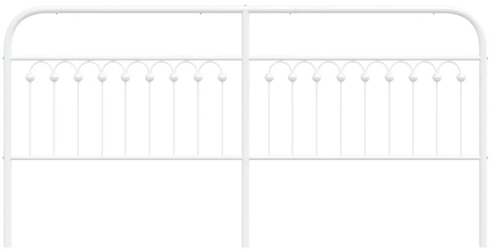 Cabeceira de cama 200 cm metal branco