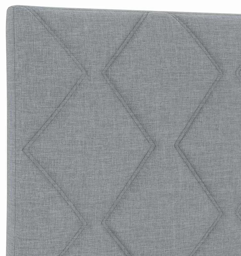 Estrutura de Cama vidaXL Cinza-claro 160x200 cm Tecido