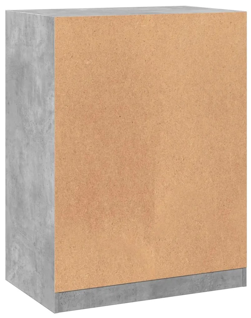 Roupeiro 77x48x102 cm derivados de madeira cinzento cimento