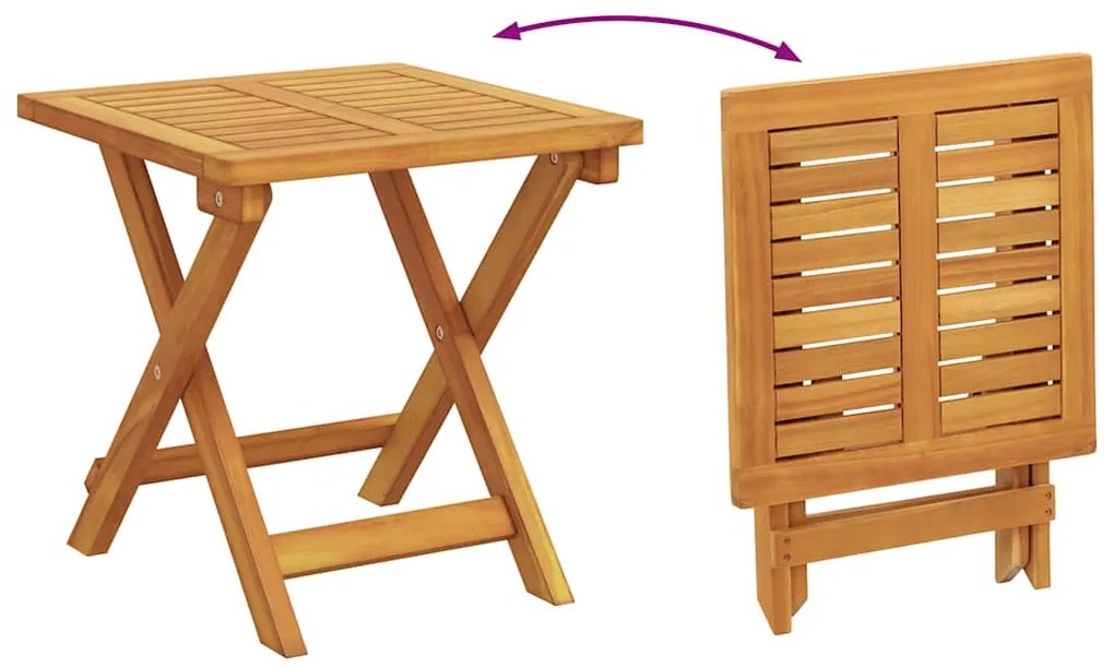 Espreguiçadeiras 2 pcs com mesa madeira de acácia maciça