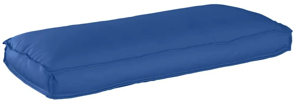Almofada de Palete Azul Royal para Assento/Encosto 120x50x12 cm, Tecid