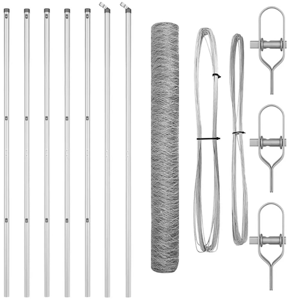 Cerca Hexagonal vidaXL 1,4 x 10 m Aço Galvanizado