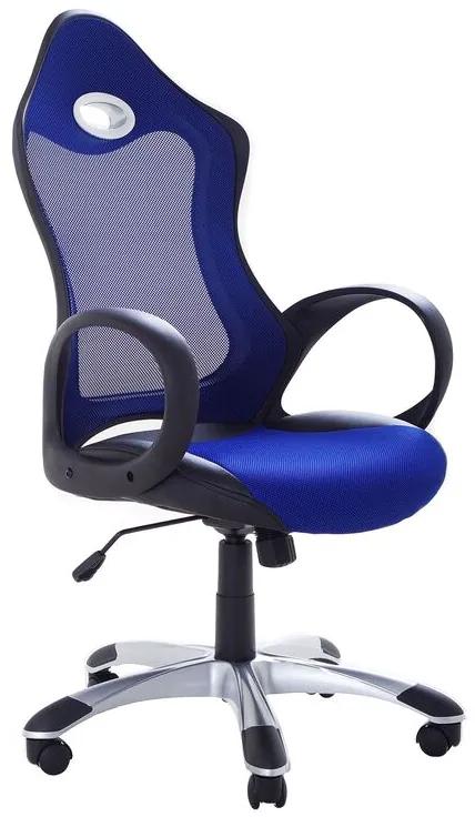 Cadeira de escritório giratória e ajustável azul iCHAIR Beliani