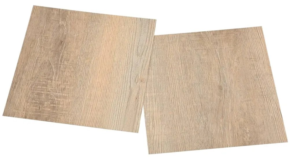 Tábuas de soalho autoadesivas 20 pcs 1,86 m² PVC castanho