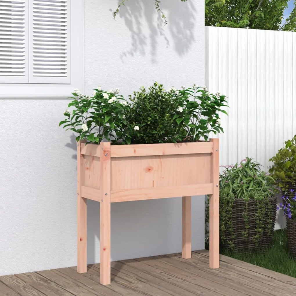 vidaXL Vaso/floreira com pernas 70x31x70 cm madeira de douglas maciça