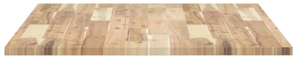 Tampo de secretária 80x70x2 cm acácia maciça não tratada