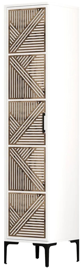 Roupeiro Kumsal P – Branco – 40 cm x 47,5 cm x 201,4 cm