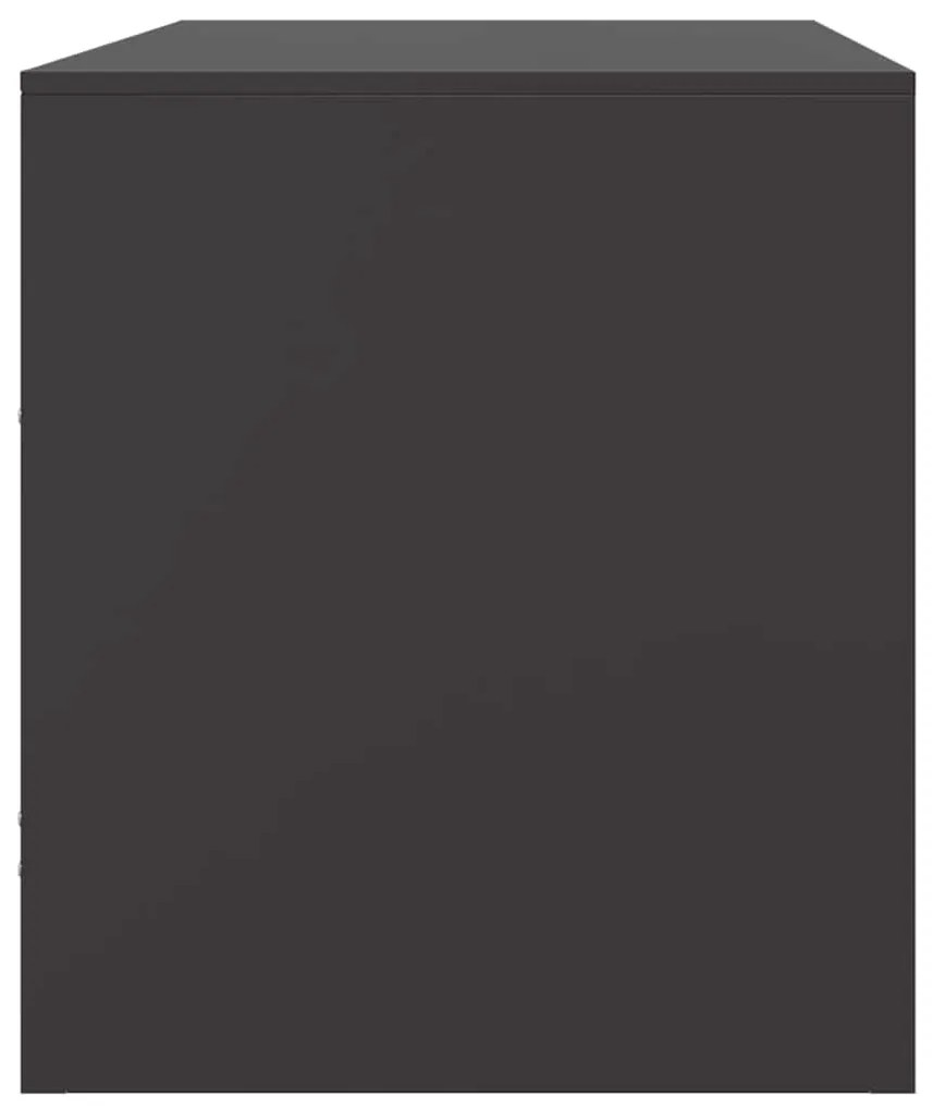 Móveis de TV 2 pcs 67x39x44 cm aço preto