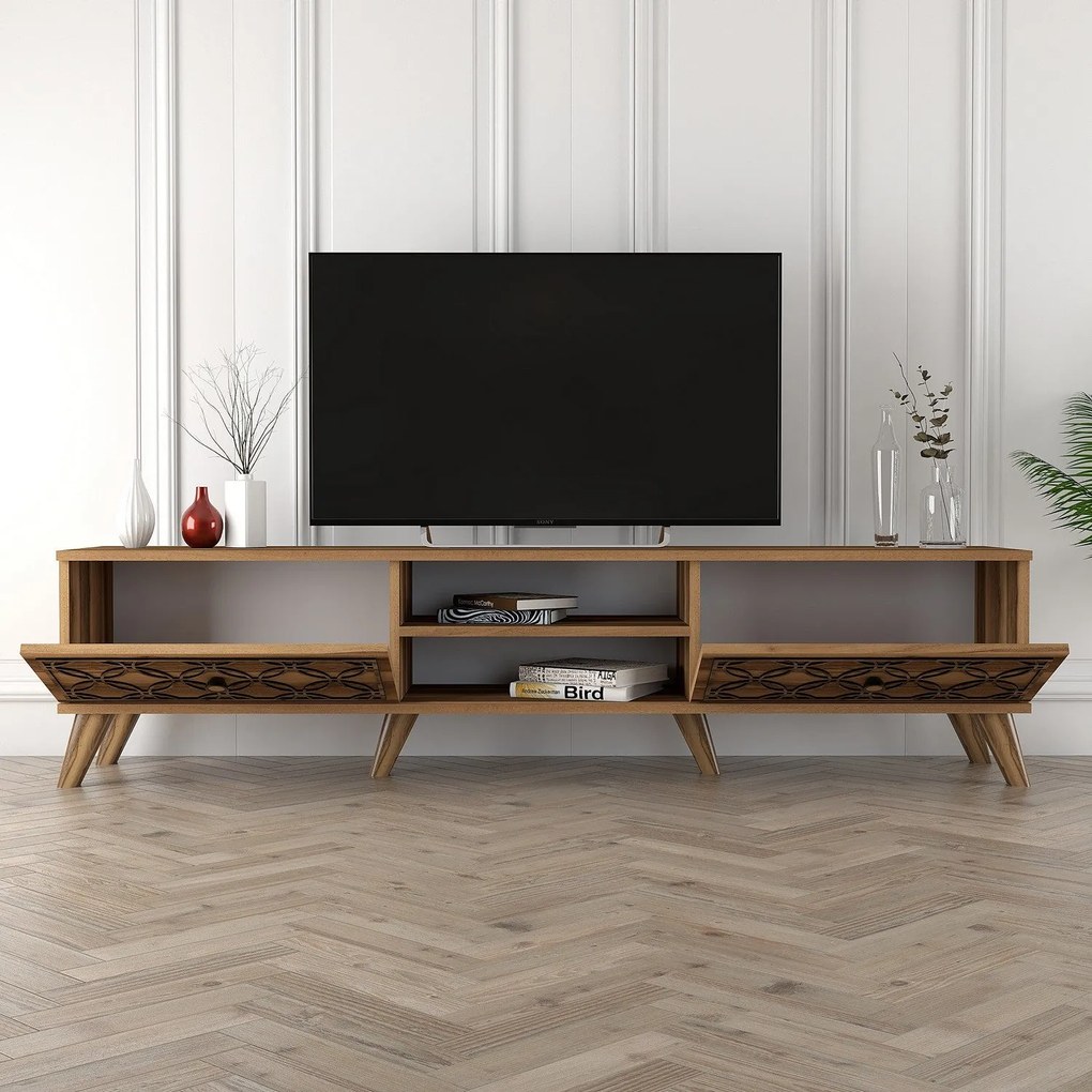 Móvel TV Class – Nogueira – 180 cm x 44 cm x 35 cm
