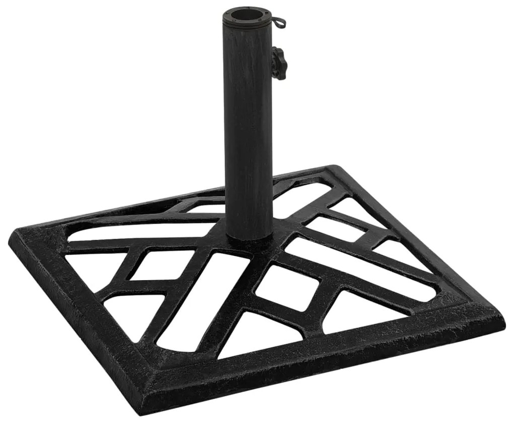 Base para guarda-sol ferro fundido 44x44x31 cm preto