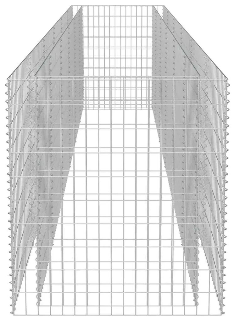 Canteiro elevado/cesto gabião 540x90x100 cm aço galvanizado