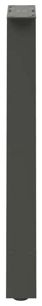 Pés para mesa de jantar em formato A, 2 peças, antracite, 60x(72-73) c