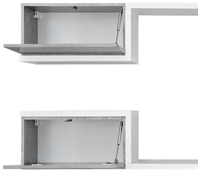 Conjunto de Móveis da Sala Usher - Branco/Cinzento - Design Moderno