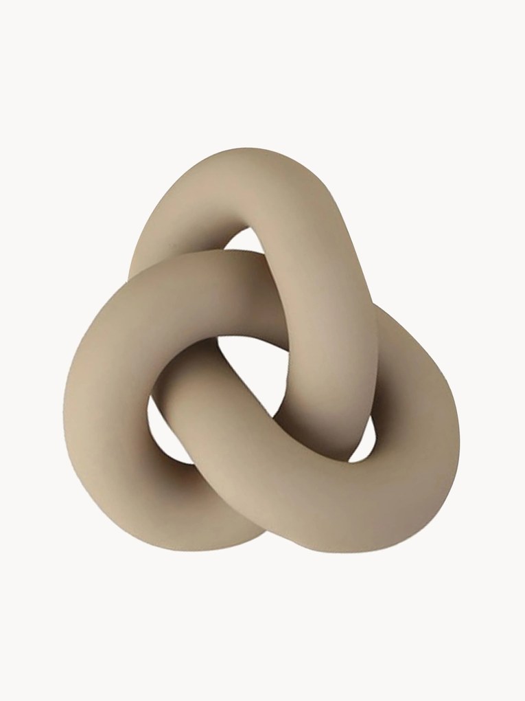 Objeto decorativo artesanal Knot, Alt 6 cm