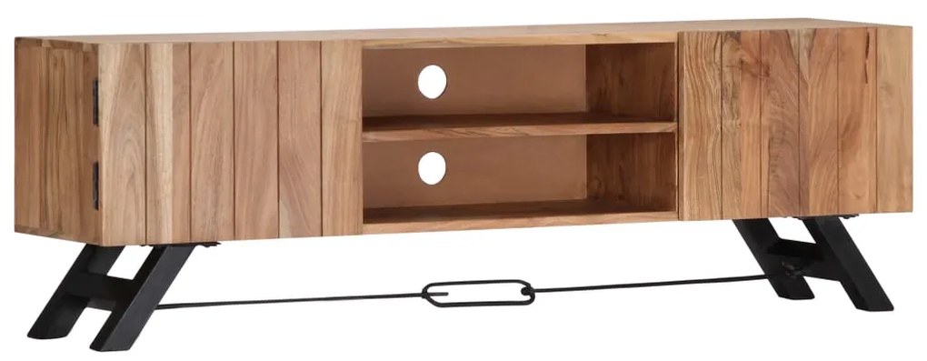 Móvel de TV 140x30x45 cm madeira de acácia maciça