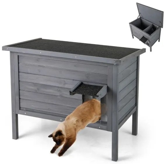 Torre de árvore para gatos pequena e fofa com condomínios aconchegantes e bolas de pelúcia penduradas