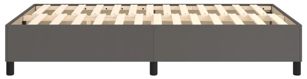 Estrutura de cama 120x200 cm couro artificial cinzento