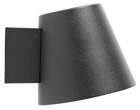 Candeeiro de parede exterior moderno preto IP44 - Skittle Moderno