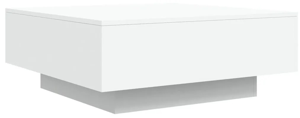 Mesa de centro com luzes LED 80x80x31cm branco