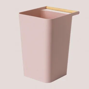 Lixeira Em Polipropileno Doria Rosa Claro - Sklum