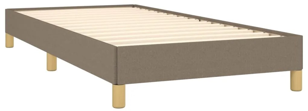 Estrutura de cama sem colchão 80x200 cm tecido cinzento