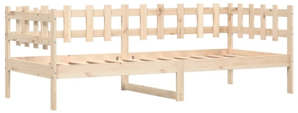 Sofá-cama sem colchão 80x200 cm madeira de pinho maciça