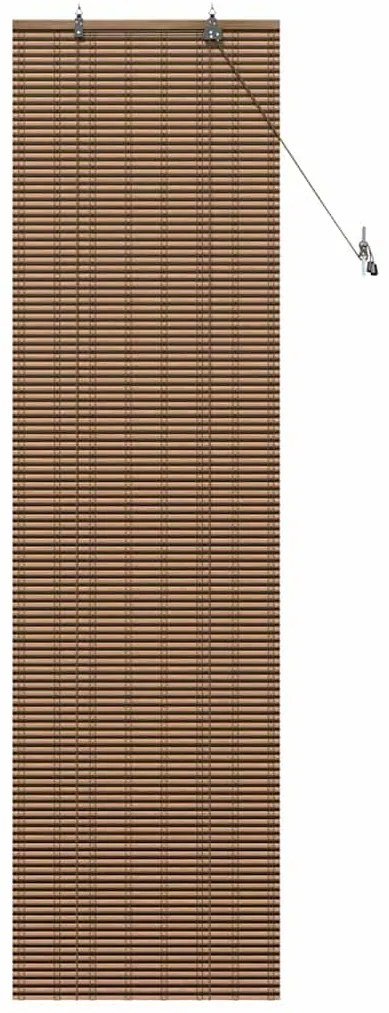Persiana de Janela com cortinas Manual Castanho 60 x 220 cm Bambu