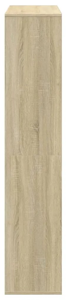 Estante 102x29x143 cm derivados madeira cor carvalho sonoma