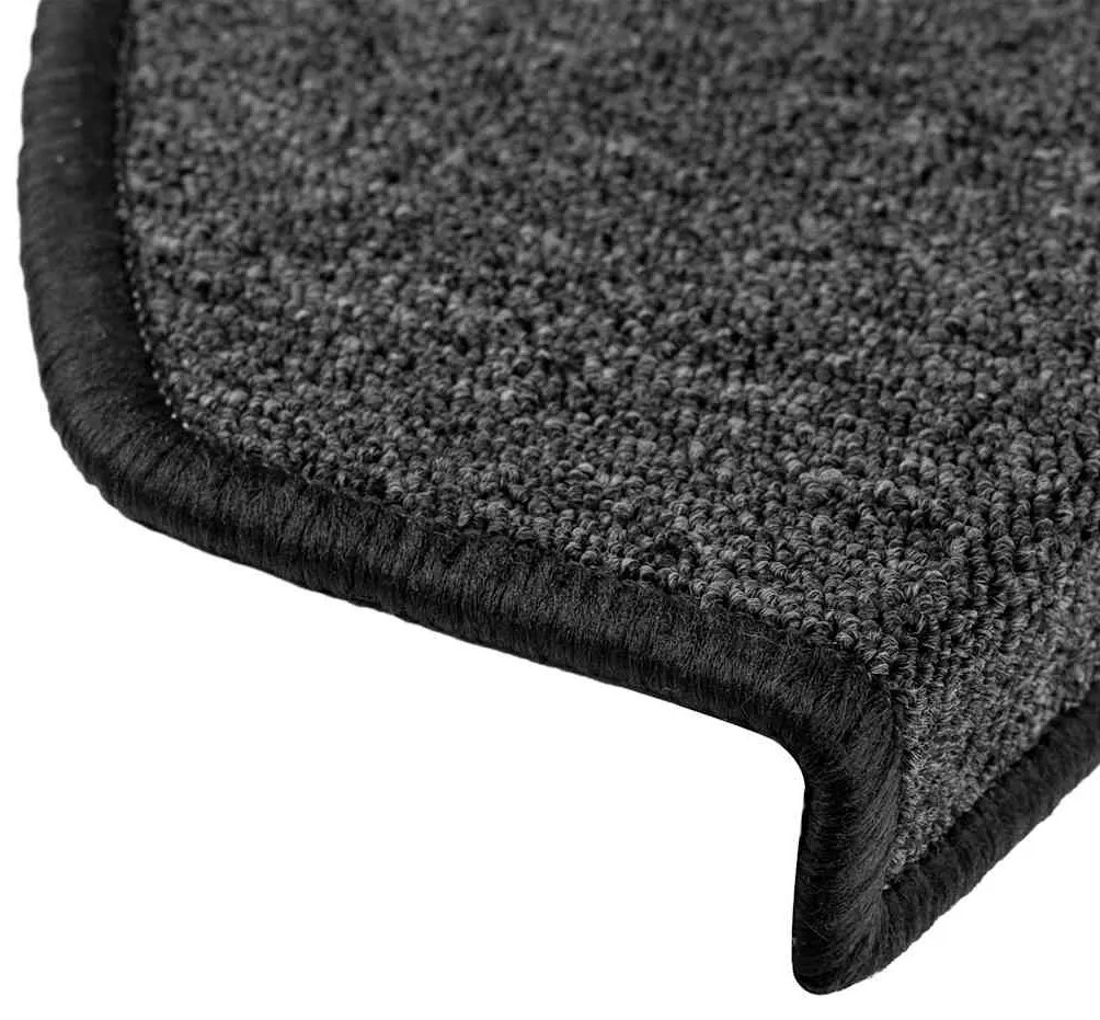 Tapetes de escada 20 pcs 65x24x4 cm antracite
