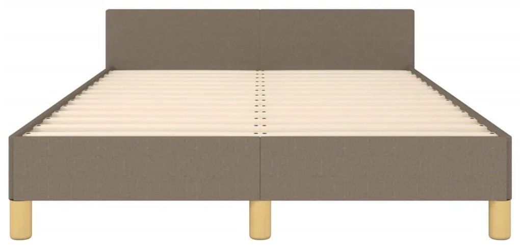 Estrutura cama sem colchão 120x200 cm tecido cinza-acastanhado