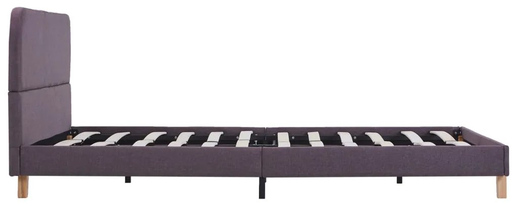 Estrutura para cama sem colchão Taupe Tecido 135x190 cm
