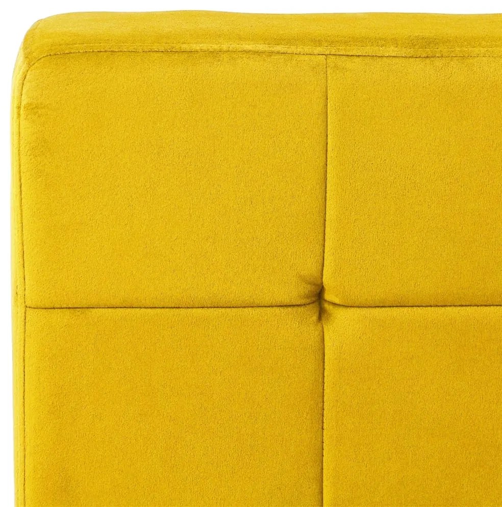 Cadeira de descanso 65x79x87 cm veludo amarelo mostarda