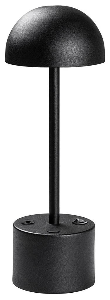 Candeeiro de Mesa Sept – Preto – Diâmetro 10 cm Altura 29 cm