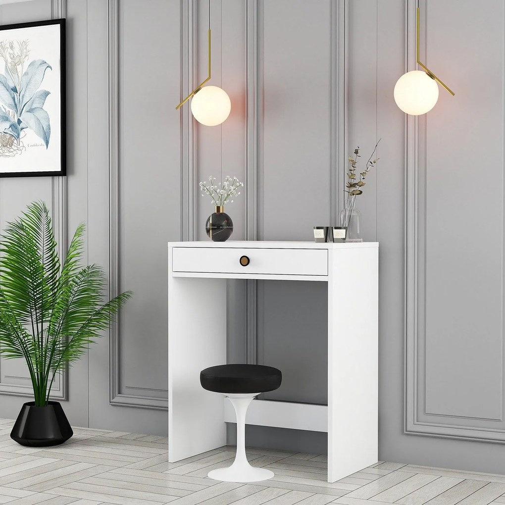 Mesa de Maquilhagem Lizbon – Branco – 70 cm x 40 cm x 84,7 cm